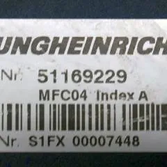Jungheinrich 51169229 | MFC04 Index A Brake from ETV214 year 2012 sn. S1FX00007448