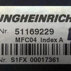 Jungheinrich 51169229 | MFC04 Index A Brake from ETV214 year 2013 sn. S1FX00017361