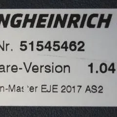 Jungheinrich 51204908 | Controller AS2405 i S Index A 51545462 Sw 1,04 sn. S1HX00013676 from EJE C20 2018