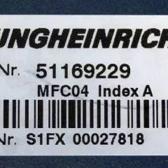 Jungheinrich 51169229 | MFC04 Index A Brake from ETV214 year 2014 sn. S1FX00027818