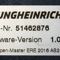 Jungheinrich 51561172 | Rij/hef/stuur regeling  drive/lift/steering controller AS2412 i S - 7 index A Sw. 1,03 51462876  from ERE120 folding platform year 2018 sn. S1AP70003460