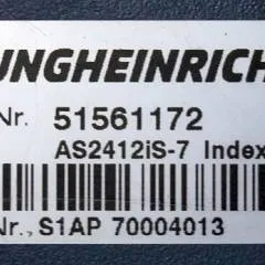 Jungheinrich 51561172 | Rij/hef/stuur regeling  drive/lift/steering controller AS2412 i S - 7 index A Sw. 1,03 51462876  from ERE120 folding platform year 2018 sn. S1AP70004013