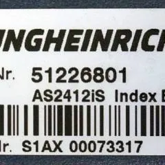 Jungheinrich 51226801 | Rij/hef/stuur regeling  drive/lift/steering controller AS2412 i S index B Sw 1,02 51419306 sn. S1AX00073317 from ECE220 year 2016