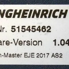 Jungheinrich 51204908 | Controller AS2405 i S Index A 51545462 Sw 1,04 sn. S1HX00010566 from EJE C20 2018