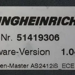 Jungheinrich 51226801 | Rij/hef/stuur regeling  drive/lift/steering controller AS2412 i S index B Sw 1,04 51419306 sn. S1AX00074476 from ECE225 year 2016