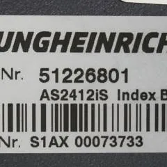 Jungheinrich 51226801 | Rij/hef/stuur regeling  drive/lift/steering controller AS2412 i S index B Sw 1,02 51419306 sn. S1AX00073733 from ECE320 year 2016