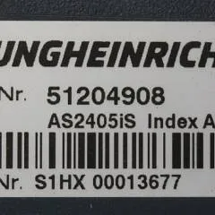 Jungheinrich 51204908 | Controller AS2405 i S Index A 51545462 Sw 1,04 sn. S1HX00013677 from EJE C20 2018