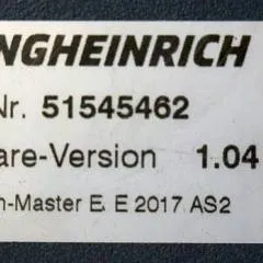 Jungheinrich 51204908 | Controller AS2405 i S Index A 51545462 Sw 1,04 sn. S1HX00013677 from EJE C20 2018