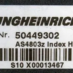 Jungheinrich 50449302 | Stuur regeling Controller AS4803 Z index H for ETV114 year 2009 sn. S10X00013467