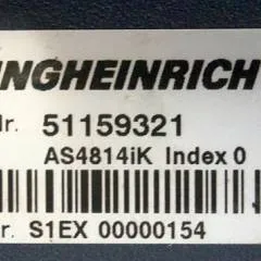 Jungheinrich 51159321 | Rij/hef regeling drive/lifting controller AS4814Ik Index A 51198205 inkl. LA1/4FTER from ETV216 year 2011 sn. S1EX00010946