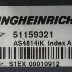 Jungheinrich 51159321 | Rij/hef regeling drive/lifting controller AS4814Ik Index A 51198205 inkl. LA1/4FTER from ETV214 year 2013 sn. S1EX00010912