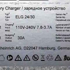 Jungheinrich 51871342 | build in charger 24V/30A 100-300Ah sn. SR0X0007174