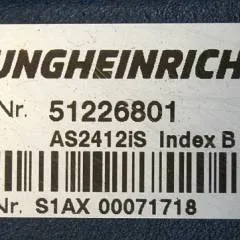 Jungheinrich 51226801 | Rij/hef/stuur regeling  drive/lift/steering controller AS2412 i S index B Sw 1,02 51419306 sn. S1AX00071718 from ECE225 year 2016