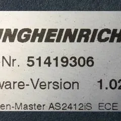 Jungheinrich 51226801 | Rij/hef/stuur regeling  drive/lift/steering controller AS2412 i S index B Sw 1,02 51419306 sn. S1AX00071718 from ECE225 year 2016