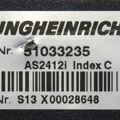 Jungheinrich 51033235 | Rij regeling Drive controller AS2412i index C Sw. 2,03 from ERE225 FP year 2012 sn. S13X00028648