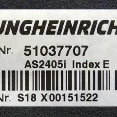 Jungheinrich 51037707 | Rij regeling driving controller AS2405i index E Sw. 1,31 51062370 sn. S18X00151522 from EJE C20 year 2018