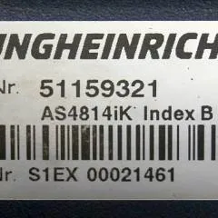 Jungheinrich 51159321 | Rij/hef regeling drive/lifting controller AS4814Ik Index A 51198205 inkl. LA1/4FTER from ETV214 year 2015 sn. S1EX00021461