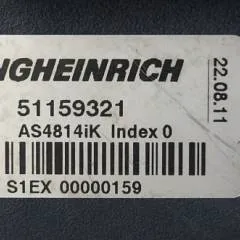 Jungheinrich 51159321 | Rij/hef regeling drive/lifting controller AS4814Ik Index O 51198205 inkl. LA1/4FTER from ETV216 year 2011 sn. S1EX00000159