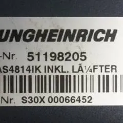 Jungheinrich 51159321 | Rij/hef regeling drive/lifting controller AS4814Ik Index O 51198205 inkl. LA1/4FTER from ETV216 year 2011 sn. S1EX00000159