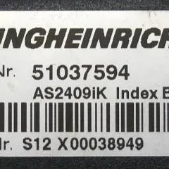 Jungheinrich 51037594 | Rij/hef regeling Drive/lift controller AS2409 i k index B Sw. 1,03 51093699 sn. S12X00038949 from ERE120 fixed platform year 2011