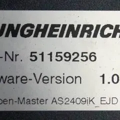 Jungheinrich 51037594 | Rij/hef regeling Drive/lift controller AS2409 i k index B Sw. 1,06 51159256 sn. S12X00082703 from EJE220 year 2015