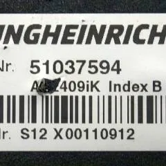 Jungheinrich 51037594 | Rij/hef regeling Drive/lift controller AS2409 i k index B Sw. 1,12 51159256 sn. S12X00110912 from EJE220 year 2015