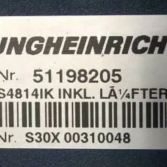 Jungheinrich 51159321 | Rij/hef regeling drive/lifting controller AS4814Ik Index A 51198205 inkl. LA1/4FTER  sn. S1EX00010064 from ETV216 year 2013