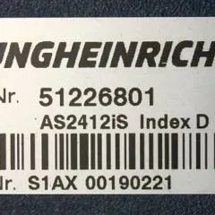 Jungheinrich 51226801 | Rij/hef/stuur regeling  drive/lift/steering controller AS2412 i S index D Sw. 1,07 51263516 sn. S1AX00190221 from ERE225 fixed platform year 2016