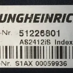 Jungheinrich 51226801 | Rij/hef/stuur regeling  drive/lift/steering controller AS2412 i S index B Sw 2.07 51256852 sn. S1AX00059936 from ECE220 year 2015