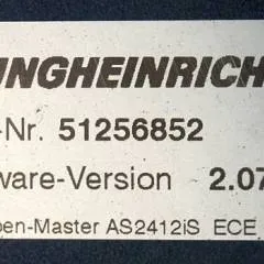 Jungheinrich 51226801 | Rij/hef/stuur regeling  drive/lift/steering controller AS2412 i S index B Sw 2.07 51256852 sn. S1AX00059936 from ECE220 year 2015