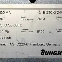 Jungheinrich 51044544 | build in charger ELG2430 V-V 24V/30A 100-300Ah sn. B0057367