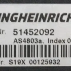 Jungheinrich 51452092 | Stuur regeling steering controller AS4803A index O sn. S19X000125932 from ETV214 year 2019
