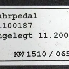 Jungheinrich 51100187 | Rij pedaal Drive pedal sn. 06542889