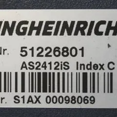 Jungheinrich 51226801 | Rij/hef/stuur regeling  drive/lift/steering controller AS2412 i S index C Sw 1,09 51419306 sn. S1AX00098069 from ECE225 year 2017