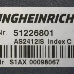 Jungheinrich 51226801 | Rij/hef/stuur regeling  drive/lift/steering controller AS2412 i S index C Sw 1,09 51419306 sn. S1AX00098067 from ECE225 year 2013