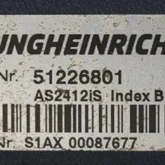 Jungheinrich 51226801 | Rij/hef/stuur regeling  drive/lift/steering controller AS2412 i S index B Sw 1,06 51419306 sn. S1AX00087677 from ECE225 year 2016