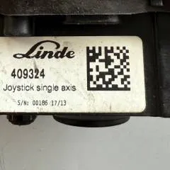 Linde 409324 | Joystick Single Axis Still no. 8409324 sn  00186 17/13