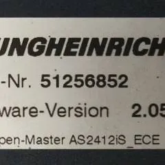 Jungheinrich 51226801 | Rij/hef/stuur regeling  drive/lift/steering controller AS2412 i S index A Sw 2.05 51256852 sn. S1AX00049738 from ECE225 year 2014