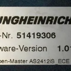 Jungheinrich 51226801 | Rij/hef/stuur regeling  drive/lift/steering controller AS2412 i S index C Sw 1,09 51419306 sn. S1AX10007889 from ECE220 year 2017