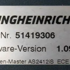 Jungheinrich 51226801 | Rij/hef/stuur regeling  drive/lift/steering controller AS2412 i S index B Sw 1,01 51419306 sn. S1AX00066146 from ECE225 year 2015