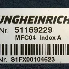 Jungheinrich 51169229 | MFC04 Index A Brake 5121248 sw. 1.14 from ETV214 year 2015 sn. S1FX00104623