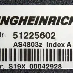 Jungheinrich 51225602 | Stuur regeling steering Controller AS4803 Z index A from ETV216 year 2013 sn. S19X00042928