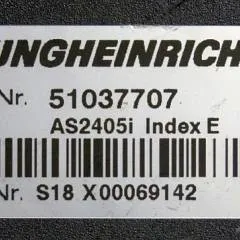 Jungheinrich 51037707 | Rij regeling driving controller AS2405i index E Sw. 1,28 51062370 sn. S18X00069142 from EJE C20 year 2013
