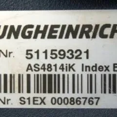 Jungheinrich 51159321 | Rij/hef regeling drive/lifting controller AS4814Ik Index B Sw. 1.07 51212688 sn. S1EX00086767 from ETV216 year 2014