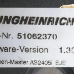 Jungheinrich 51037707 | Rij regeling driving controller AS2405i index E Sw. 1,31 51062370 sn. S18X00111301 from EJE C20 year 2016