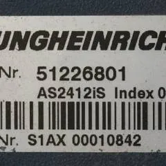 Jungheinrich 51226801 | Rij/hef/stuur regeling  drive/lift/steering controller AS2412 i S index B Sw 2.01 51235918 sn. S1AX00010842 from ERD220 year 2012
