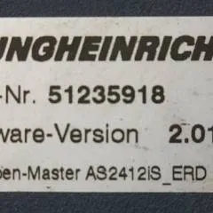 Jungheinrich 51226801 | Rij/hef/stuur regeling  drive/lift/steering controller AS2412 i S index B Sw 2.01 51235918 sn. S1AX00010842 from ERD220 year 2012