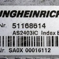 Jungheinrich 51168614 | Rij regeling Drive controller complete with internal charger AS2403iC index B Sw. 2,03 51190862 sn. SAOX00016112 from EMC B10 year 2017