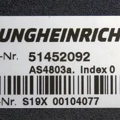 Jungheinrich 51452092 | Stuur regeling steering controller AS4803A index O sn. S19X00104077 from ETV214 year 2017