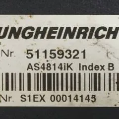 Jungheinrich 51159321 | Rij/hef regeling drive/lifting controller AS4814Ik Index B 51198205 inkl. LA1/4FTER from ETV214 year 2014 sn. S1EX00014145